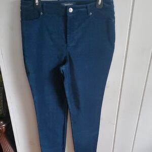 Modcloth Dark Teal Velvety Pants